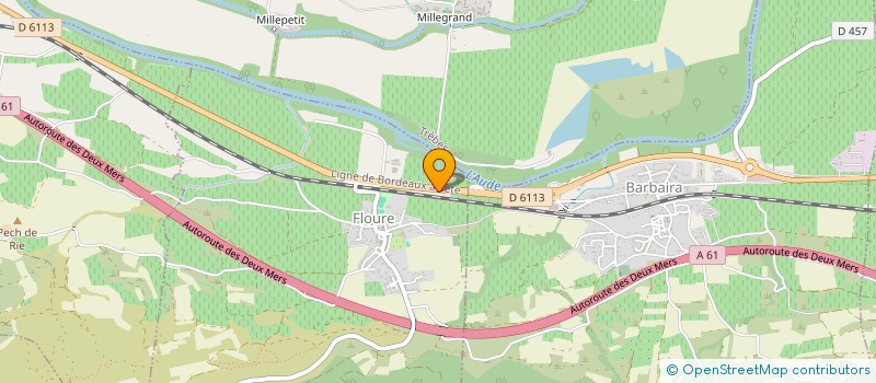 localisation de l'entreprise SARL LE CELLIER DES DAMES  FONTIES D'AUDE