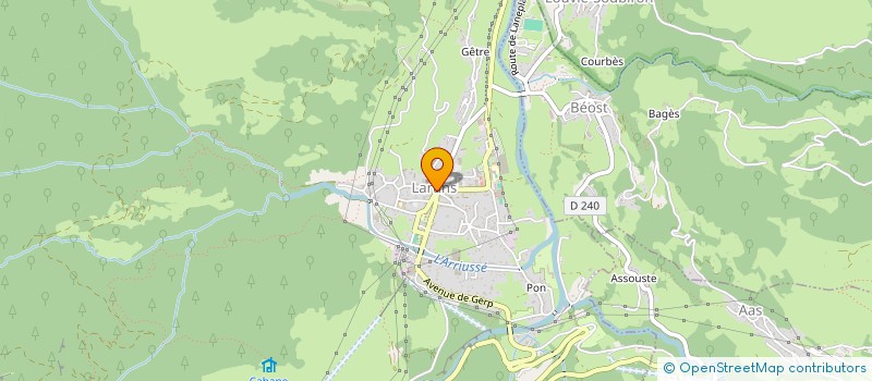 localisation de l'entreprise SARL LE CENTRAL à LARUNS