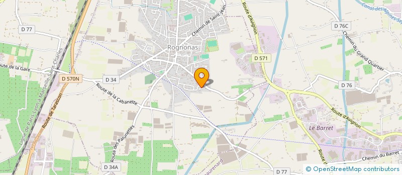 localisation de l'entreprise SARL LE CENTRAL  ROGNONAS
