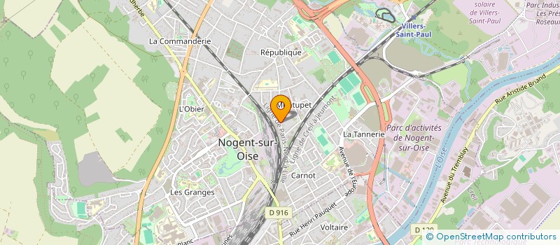 localisation de l'entreprise SARL LE CENTURY  NOGENT-SUR-OISE