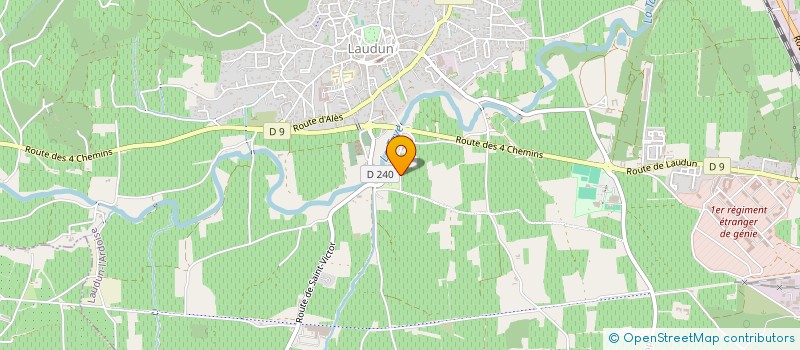 localisation de l'entreprise SARL LE CESAR  LAUDUN-L'ARDOISE