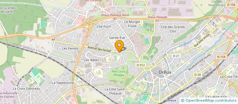 localisation de l'entreprise SARL LE CHALET à DREUX