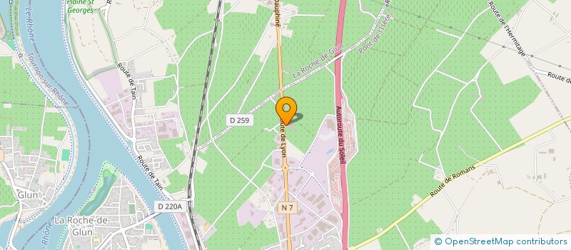 localisation de l'entreprise SARL LE CHALET  PONT-DE-L'ISERE