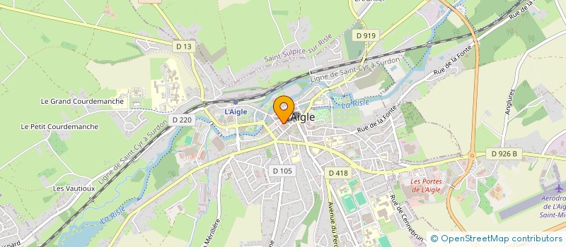 localisation de l'entreprise SARL LE CHALET RENAULT à L'AIGLE