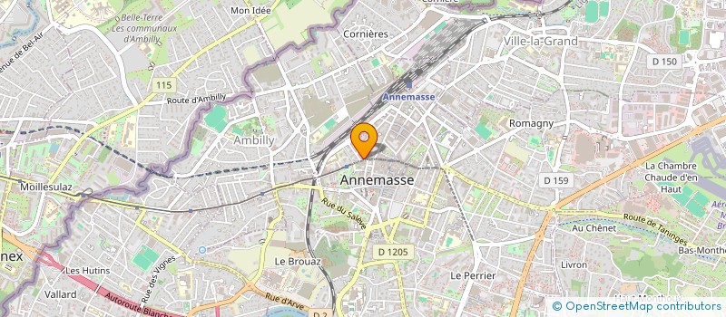 localisation de l'entreprise SARL LE CHAMOIS D'OR à ANNEMASSE