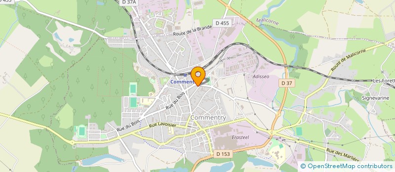 localisation de l'entreprise SARL LE CHAMP DE FOIRE  COMMENTRY