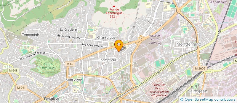 localisation de l'entreprise SARL LE CHANTURGUE  CLERMONT-FERRAND