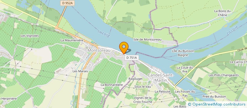 localisation de l'entreprise SARL LE CHAPITRE  MONTSOREAU