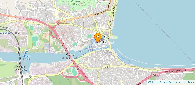 localisation de l'entreprise SARL LE CHAPLIN à MARTIGUES