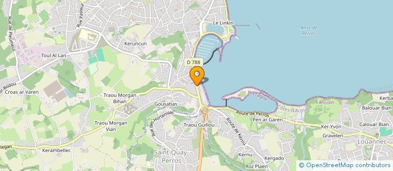 localisation de l'entreprise SARL LE CHARPENTIER à PERROS-GUIREC