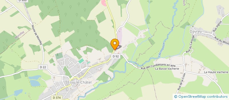 localisation de l'entreprise SARL LE CHATEL à ERVY-LE-CHATEL