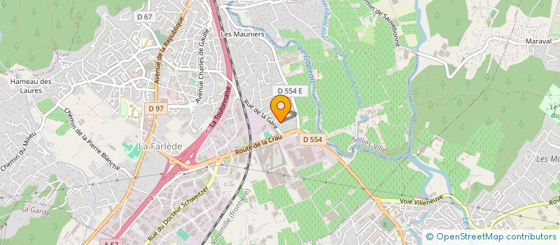 localisation de l'entreprise SARL LE CHENE  LA FARLEDE