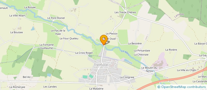 localisation de l'entreprise SARL LE CHENE DES LANDES à TREMOREL