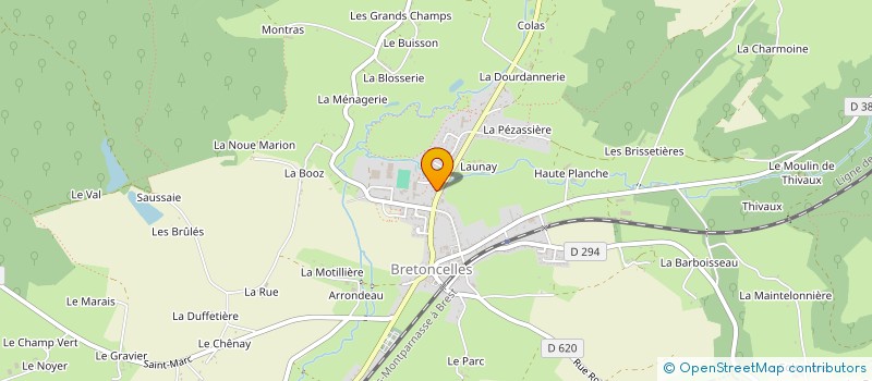 localisation de l'entreprise SARL LE CHENE ET LE ROSEAU à BRETONCELLES