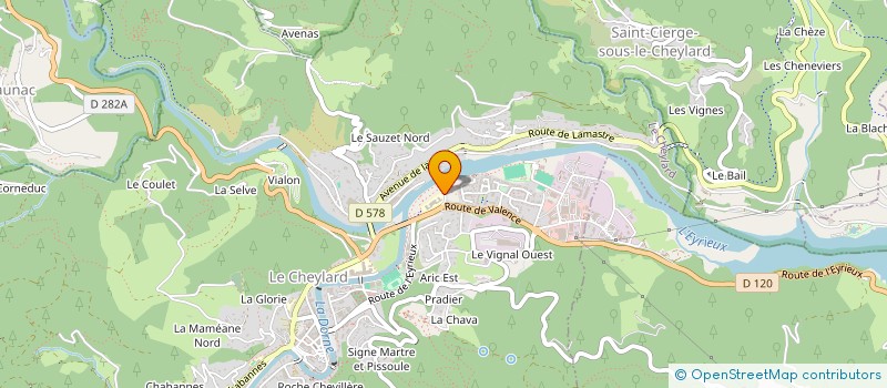 localisation de l'entreprise SARL LE CHEYLARD  LE CHEYLARD