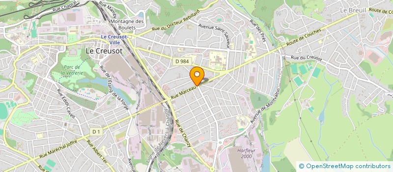 localisation de l'entreprise SARL LE CHIM'S  LE CREUSOT