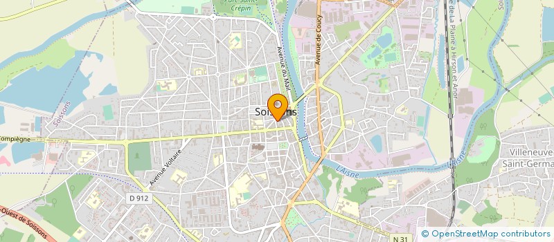 localisation de l'entreprise SARL LE CHOUAN à SOISSONS