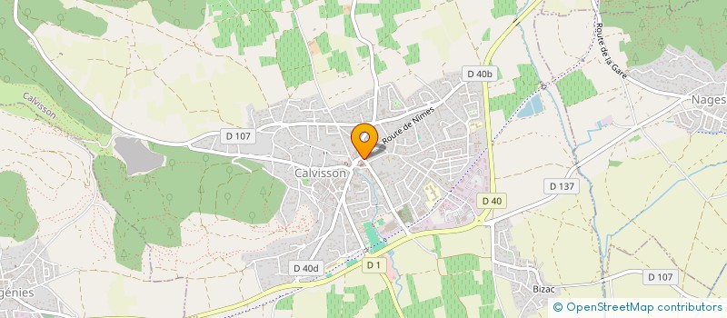 localisation de l'entreprise SARL LE CLAIR DE LUNE  CALVISSON