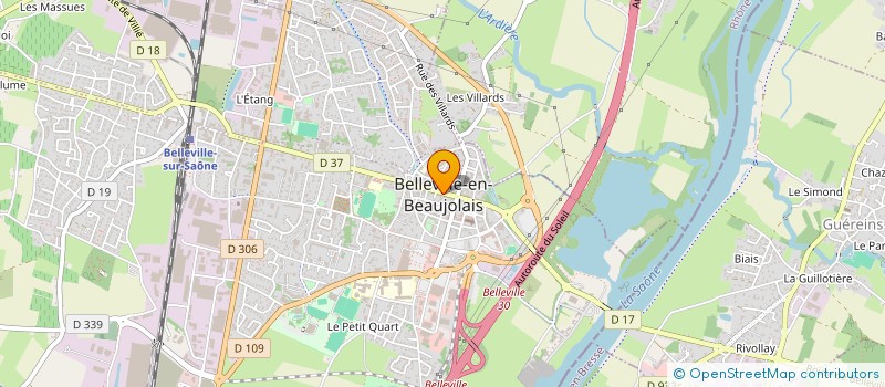 localisation de l'entreprise SARL LE CLAPOTON à BELLEVILLE-EN-BEAUJOLAIS