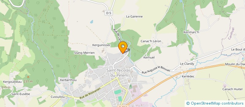 localisation de l'entreprise SARL LE CLEC'H JULIEN  SAINT-NICOLAS-DU-PELEM