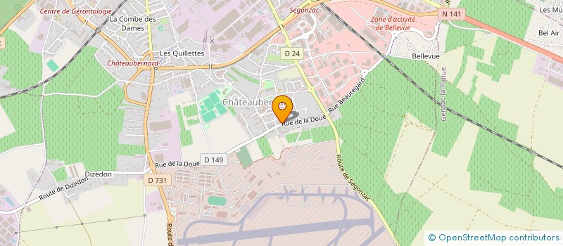 localisation de l'entreprise SARL LE CLOS DE LA DOUE à CHATEAUBERNARD