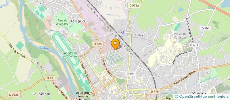 localisation de l'entreprise SARL LE CLOS DES CHARTREUX à MOULINS