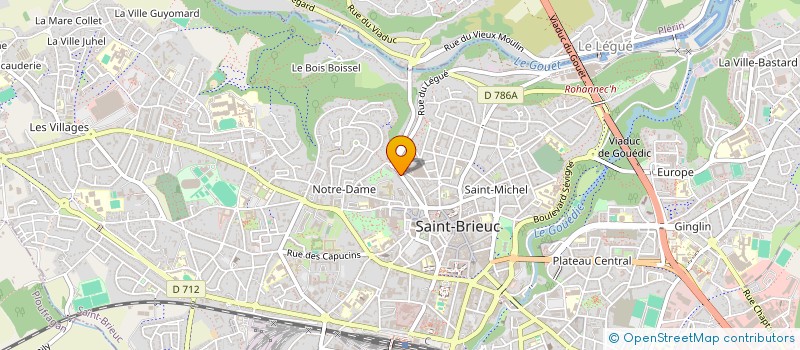localisation de l'entreprise SARL LE CLUB 37 à SAINT-BRIEUC