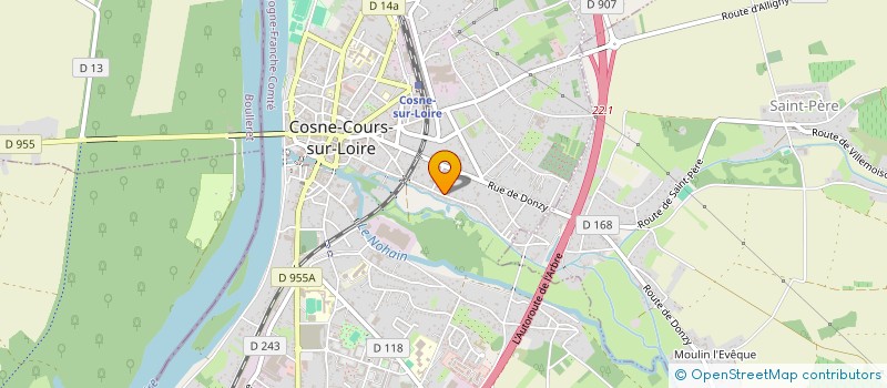 localisation de l'entreprise SARL LE CLUB à COSNE-COURS-SUR-LOIRE