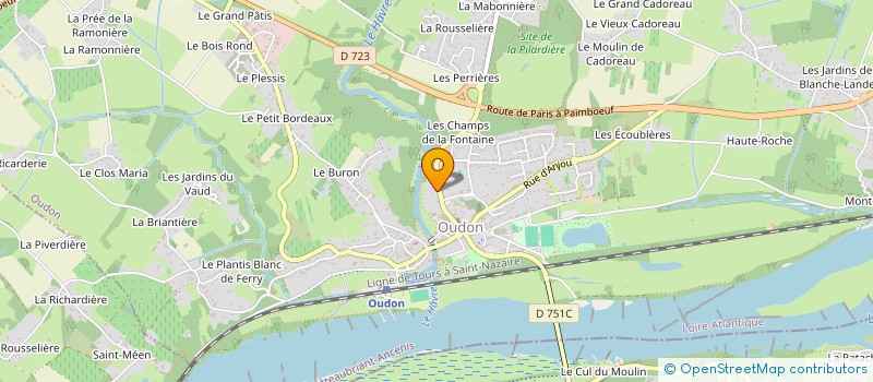 localisation de l'entreprise SARL LE COELIS  OUDON