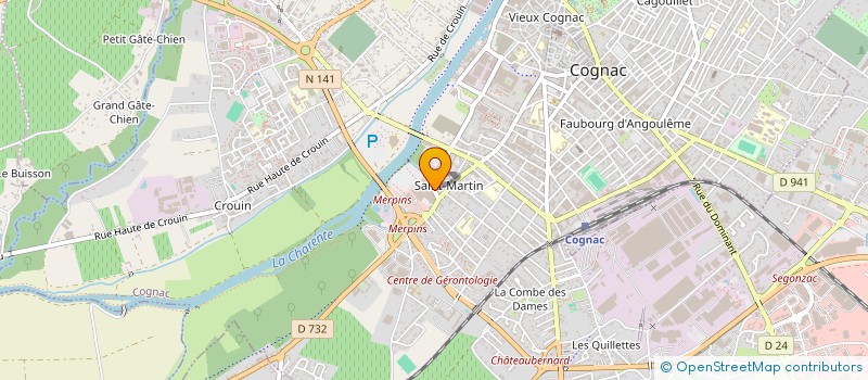 localisation de l'entreprise SARL LE COIFFEUR à COGNAC