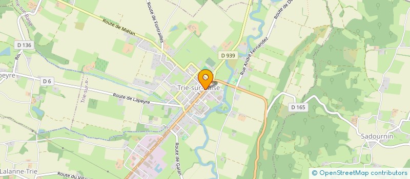 localisation de l'entreprise SARL LE COIN  TRIE-SUR-BAISE