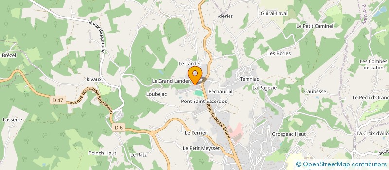 localisation de l'entreprise SARL LE COMPTOIR DU COIFFEUR 24  SARLAT-LA-CANEDA