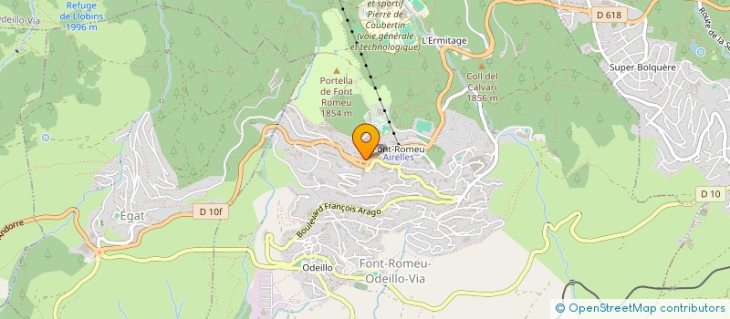 localisation de l'entreprise SARL LE COMPTOIR MONTAGNARD à FONT-ROMEU-ODEILLO-VIA