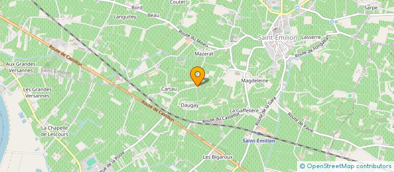 localisation de l'entreprise SARL LE CORRE-POTIER à SAINT-EMILION