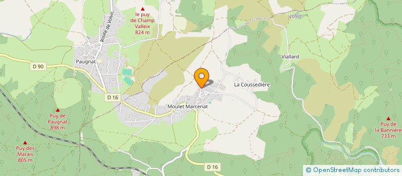 localisation de l'entreprise SARL LE COUDY  VOLVIC