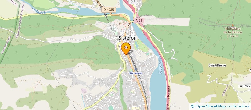 localisation de l'entreprise SARL LE COURS à SISTERON