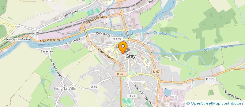 localisation de l'entreprise SARL LE CRATO  GRAY