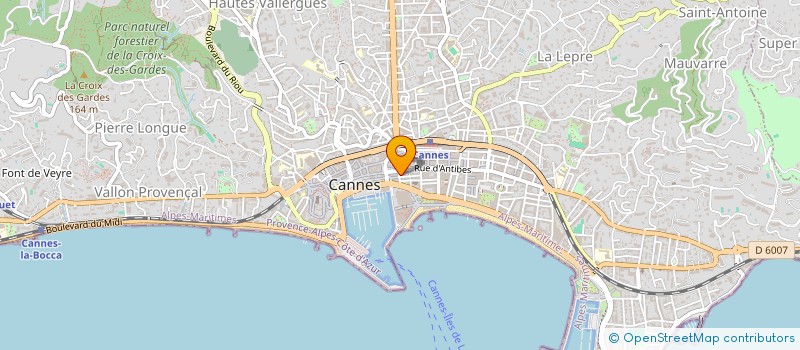 localisation de l'entreprise SARL LE CRILLON à CANNES