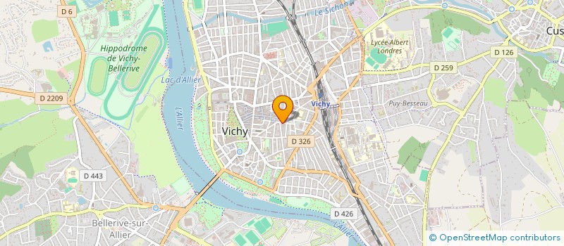 localisation de l'entreprise SARL LE CRISTAL à VICHY