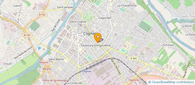 localisation de l'entreprise SARL LE CYGNE à COGNAC