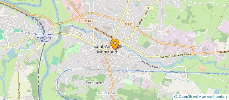 localisation de l'entreprise SARL LE DAGOBERT  SAINT-AMAND-MONTROND