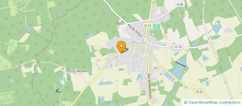 localisation de l'entreprise SARL LE DANTEC YANN  DHUIZON