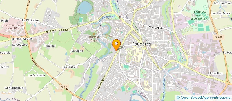 localisation de l'entreprise SARL LE DAUPHIN  FOUGERES