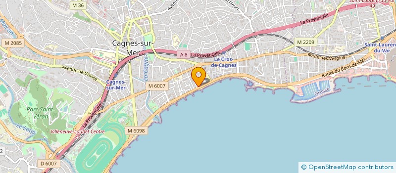 localisation de l'entreprise SARL LE DAUPHIN à CAGNES-SUR-MER