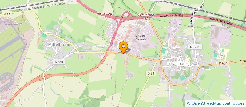 localisation de l'entreprise SARL LE DOMAINE DES CHATAIGNIERS  PHALSBOURG