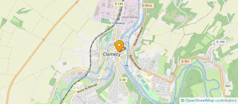 localisation de l'entreprise SARL LE DON QUIJOTE CLAMECYCOIS à CLAMECY