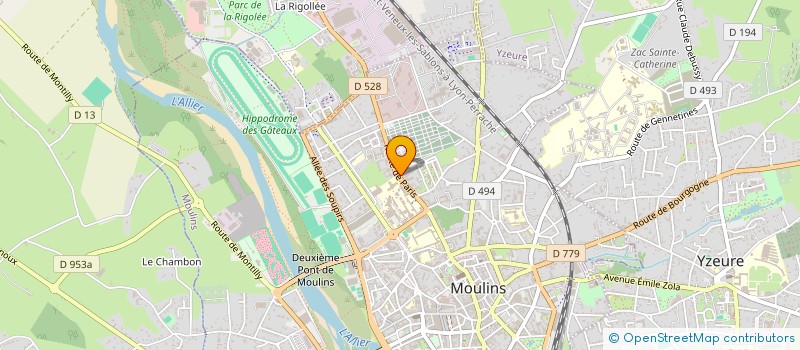 localisation de l'entreprise SARL LE DRET AMENAGEMENTS à MOULINS