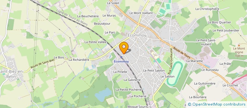 localisation de l'entreprise SARL LE FAUBOURG à ECOMMOY