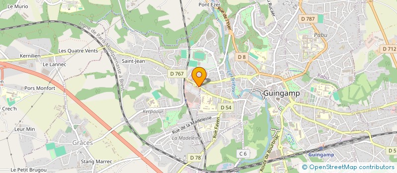 localisation de l'entreprise SARL LE FAUCHEUR - PLASSART à GUINGAMP