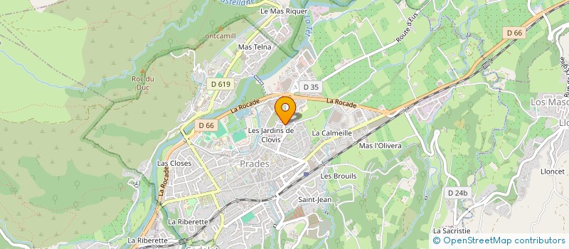 localisation de l'entreprise SARL LE FESTIVAL  PRADES